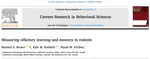 Measuring Olfactory Learning and Memory in Rodents